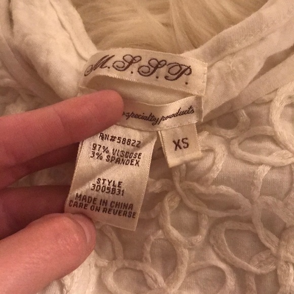 White Peplum Tank - Picture 3 of 4